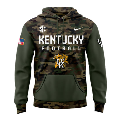 Special New Kentucky Wildcats Football 2024 Military Appreciation Hoodie