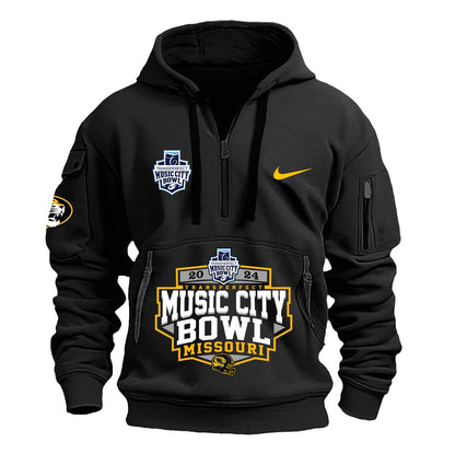 Missouri Tigers NCAA Music City Bowl Champions Limited Edition Half Zip Hoodie