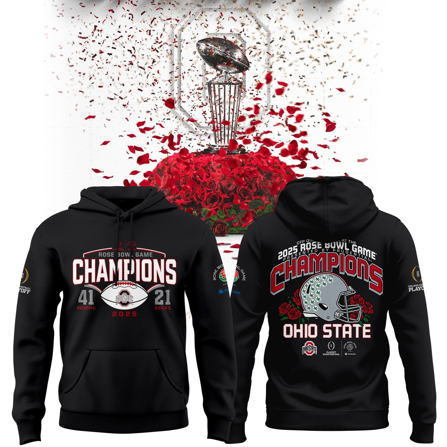 Limited Edition Ohio State Buckeyes College Football Playoff 2025 Rose Bowl Champions