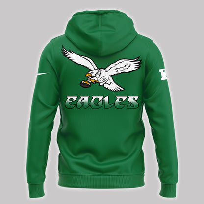 Special Edition Kelly Green Philadelphia Eagles 2024 NFC East Division Champions Hoodie