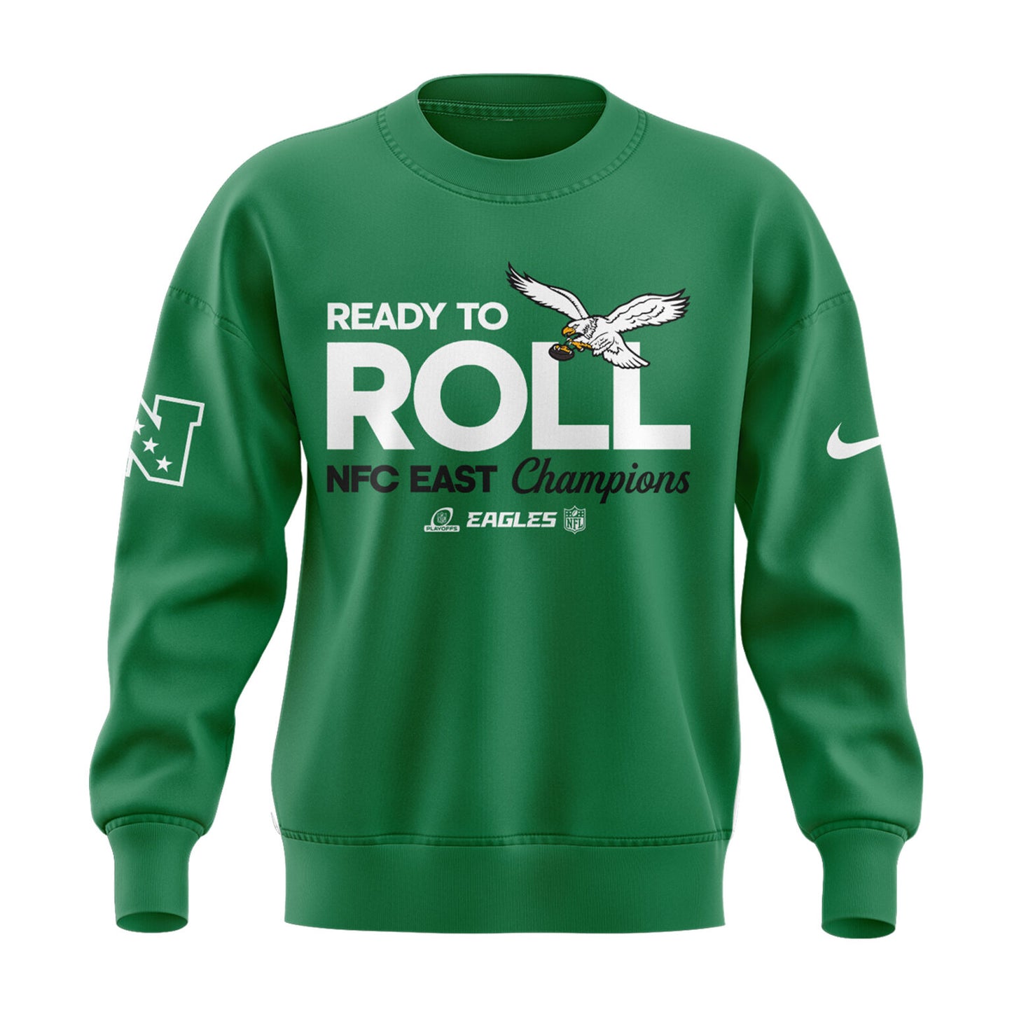 Limited Edition Philadelphia Eagles NFC EAST CHAMPIONS Kelly Green Sweatshirt 2024