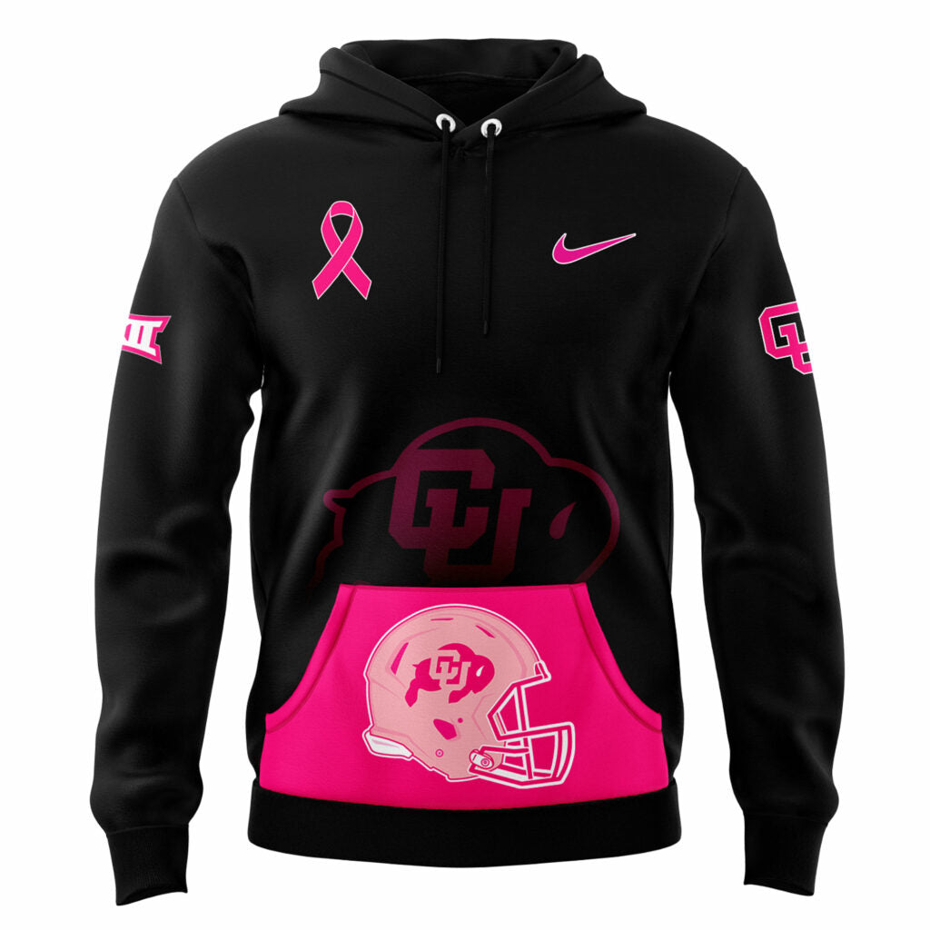 Colorado Buffaloes Football Breast Cancer Hoodie 2024