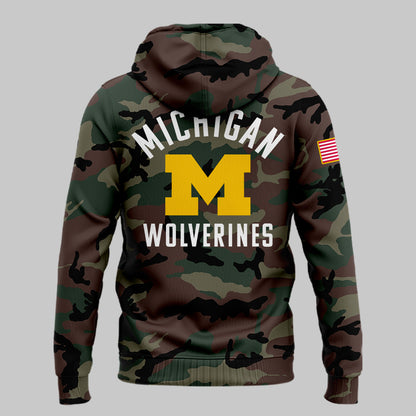 Special 2024 Military Appreciation Michigan Football 2024 Hoodie