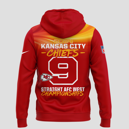 Special New AFC WEST CHAMPIONS Kansas City Chiefs Hoodie