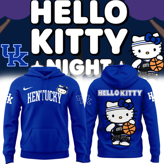 Special New Hello Kitty x Kentucky Wildcats Hoodie