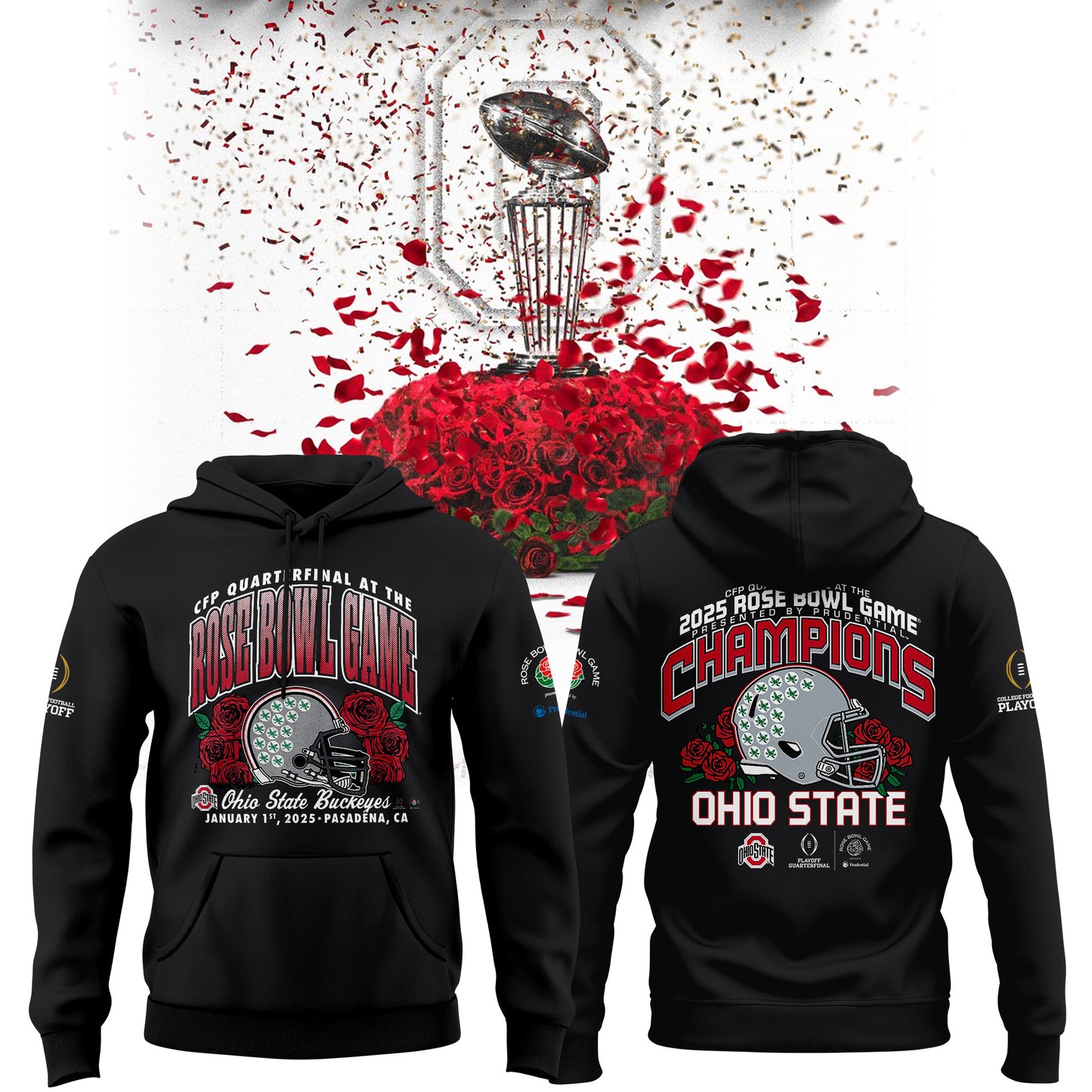 Limited Edition Ohio State Buckeyes College Football Playoff 2025 Rose Bowl Champions