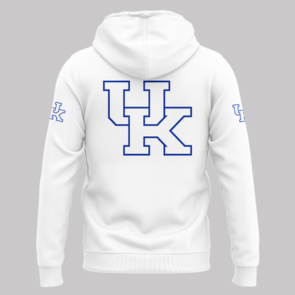 Limited Edition Kentucky Wildcats Basketball Hoodie White