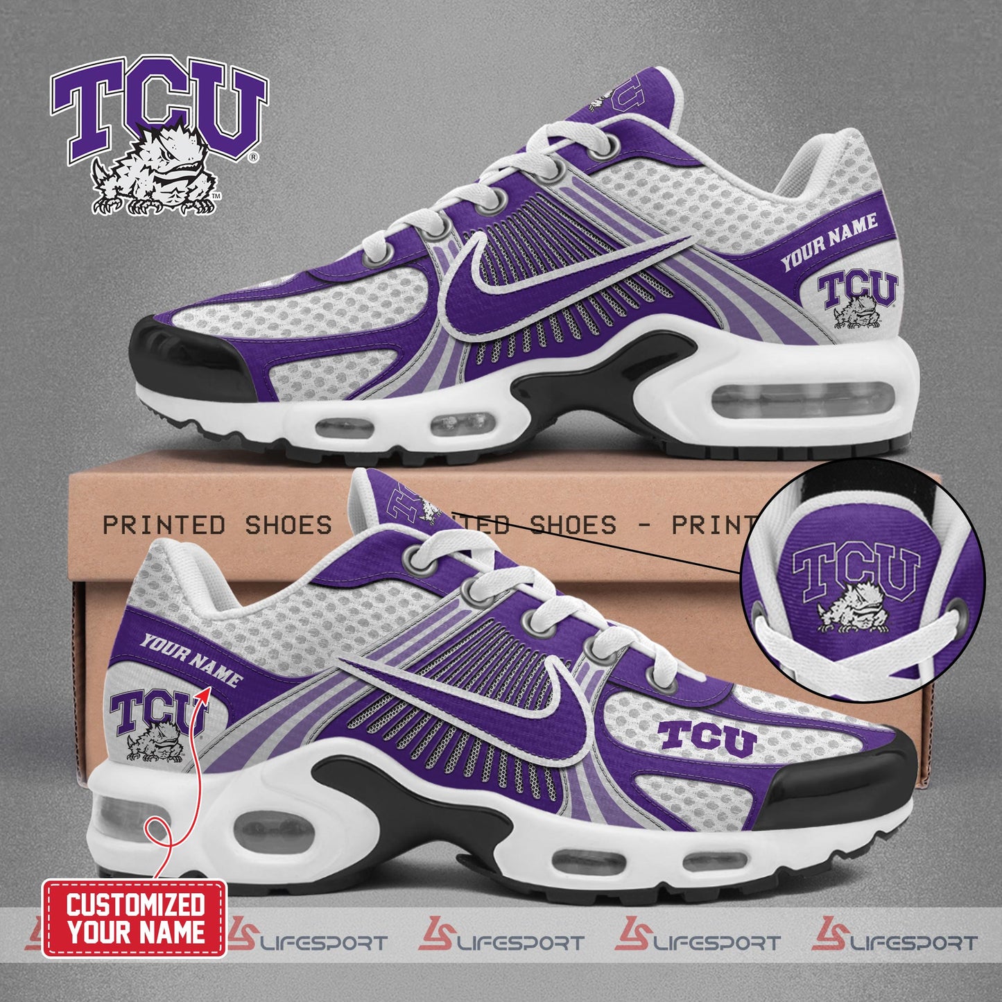 Special Edition TCU Horned Frogs 2024 New Shoes