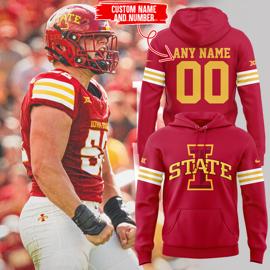 Iowa State Football 2024 Limited Edition Hoodie Custom Name and Custom Number