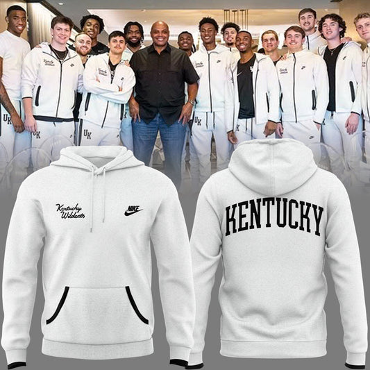 Special New Black And White Kentucky Wildcats Basketball Hoodie