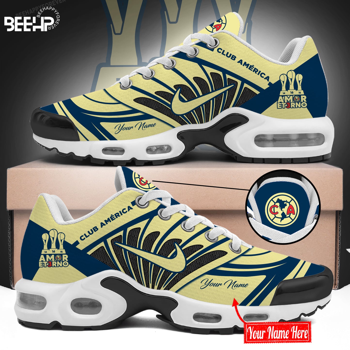 🏆🏆🏆 𝐀𝐌𝐎𝐑 𝐄𝐓𝟑𝐑𝐍𝐎 Grand3sDeCorazón Club América New Shoes