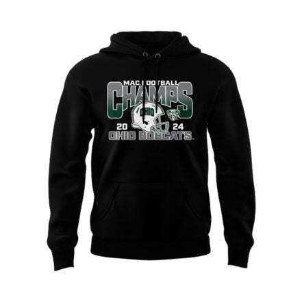 Special Edition 2024 MAC Champions Ohio Bobcats football Black Hoodie