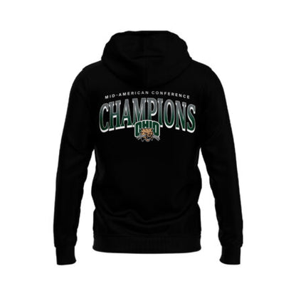 Special Edition 2024 MAC Champions Ohio Bobcats football Black Hoodie