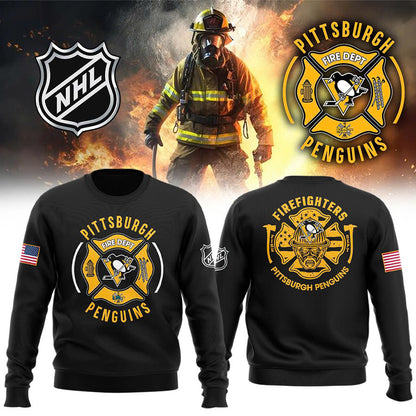 Pittsburgh Penguins x 2024 Firefighter Appreciation Night Premium Limited Sweatshirt