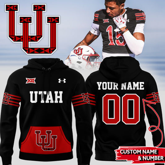 Utah Football Team Limited Edition Hoodie Custom Name and Custom Number