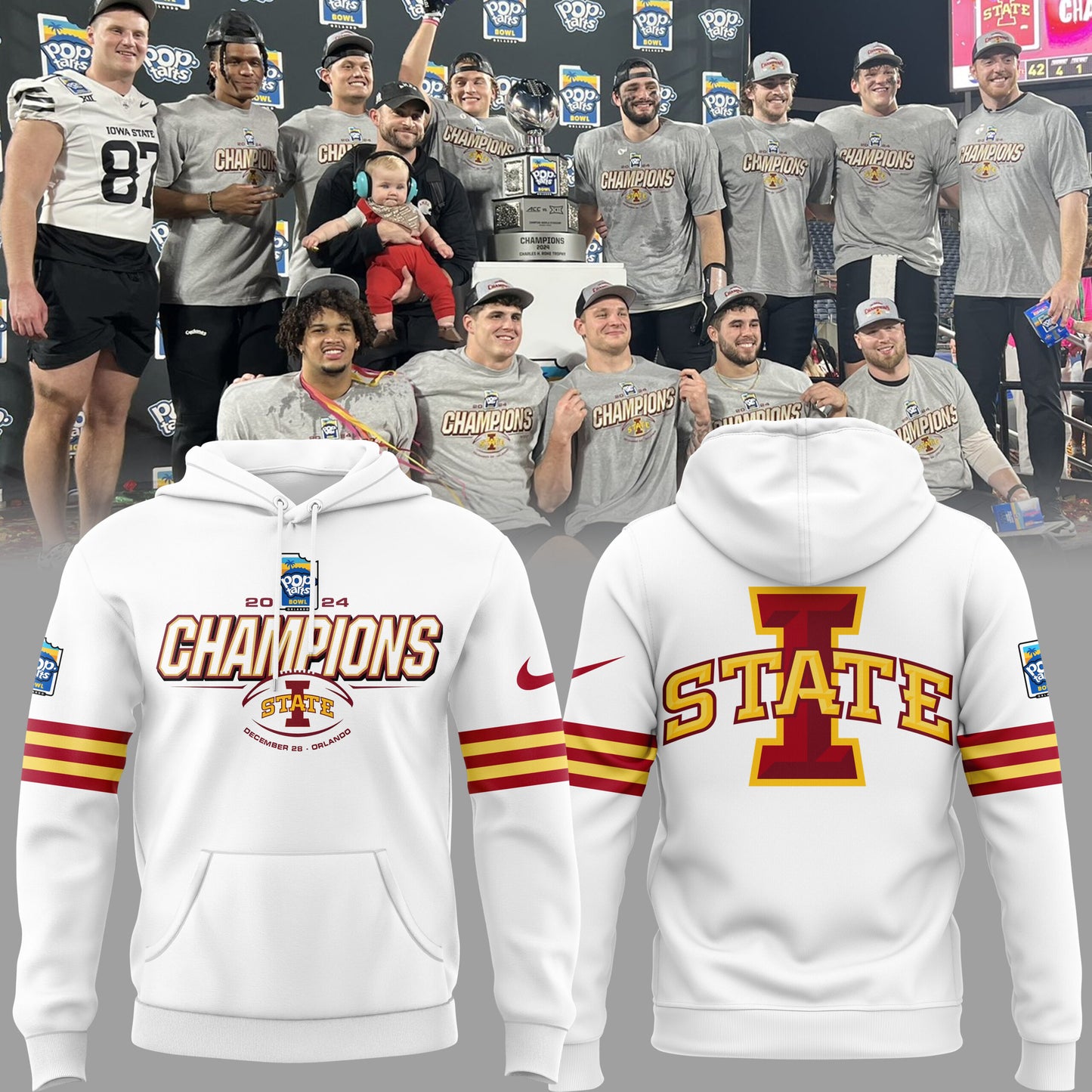 2024 Pop Tarts Bowl Champions Iowa State Football Limited Edition Hoodie