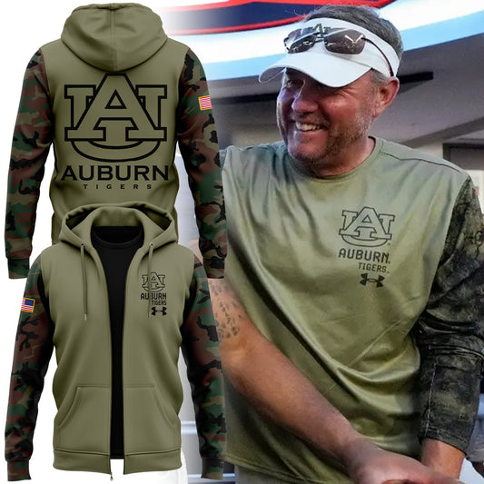 Special 2024 Military Appreciation Auburn Tigers Zip Hoodie