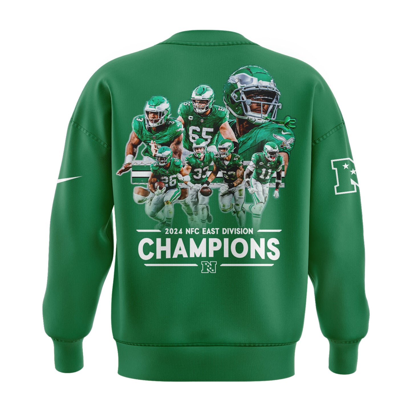 Limited Edition Philadelphia Eagles NFC EAST CHAMPIONS Kelly Green Sweatshirt 2024