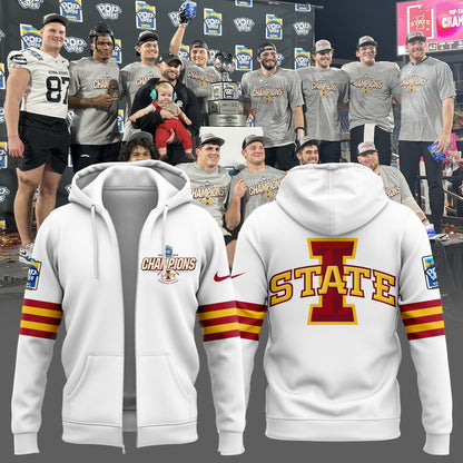 2024 Pop Tarts Bowl Champions Iowa State Football Limited Edition Zip Hoodie