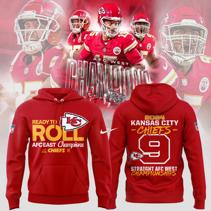 Special New AFC WEST CHAMPIONS Kansas City Chiefs Hoodie