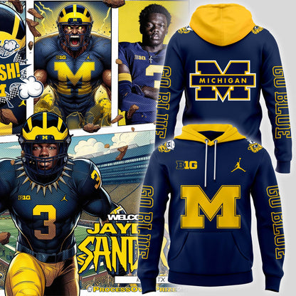 Michigan Wolverines football 2024 “Go Blue” Hoodie