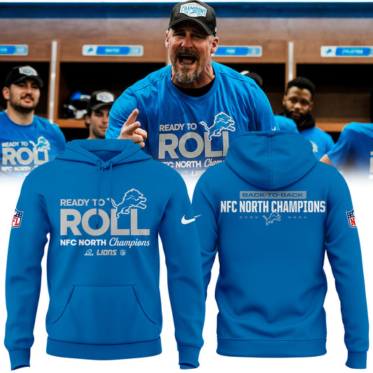 Detroit Lions 2024 NFC North Division Champions Hoodie