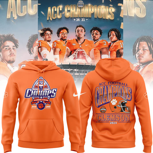 Special 2024 ACC Football Conference Champions Clemson Tigers Football Hoodie