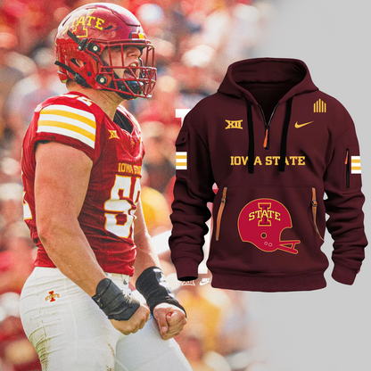 Iowa State Football 2024 Limited Edition New Half Zip Hoodie