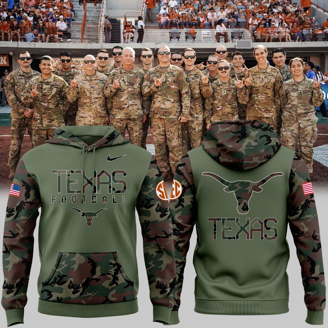 Limited Edition 2024 Military Appreciation TEXAS LONGHORNS Hoodie