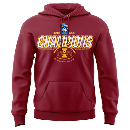 2024 Pop Tarts Bowl Champions Iowa State Football Limited Edition Hoodie