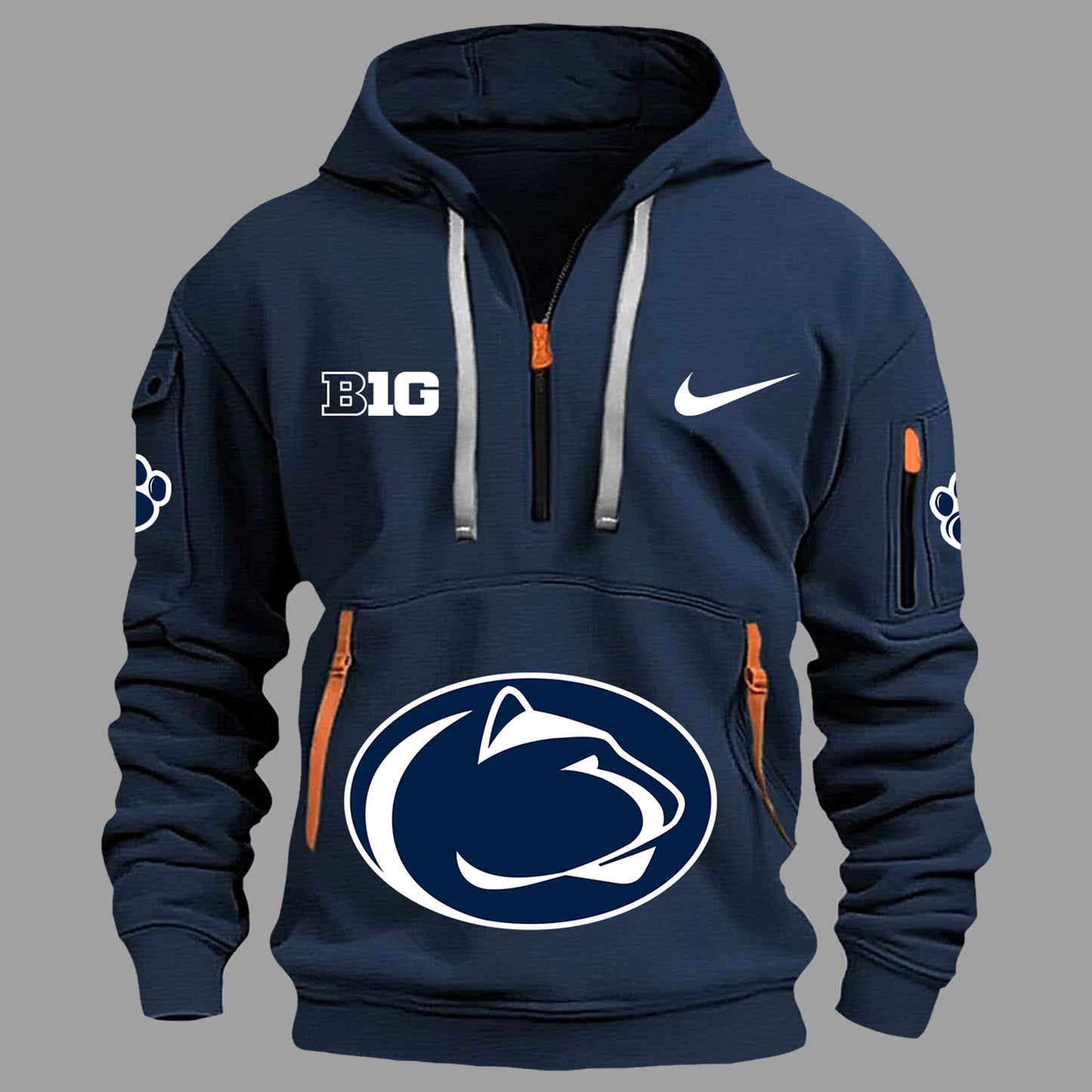 Limited Edition Penn State Football 2024 Football Half Zip Hoodie