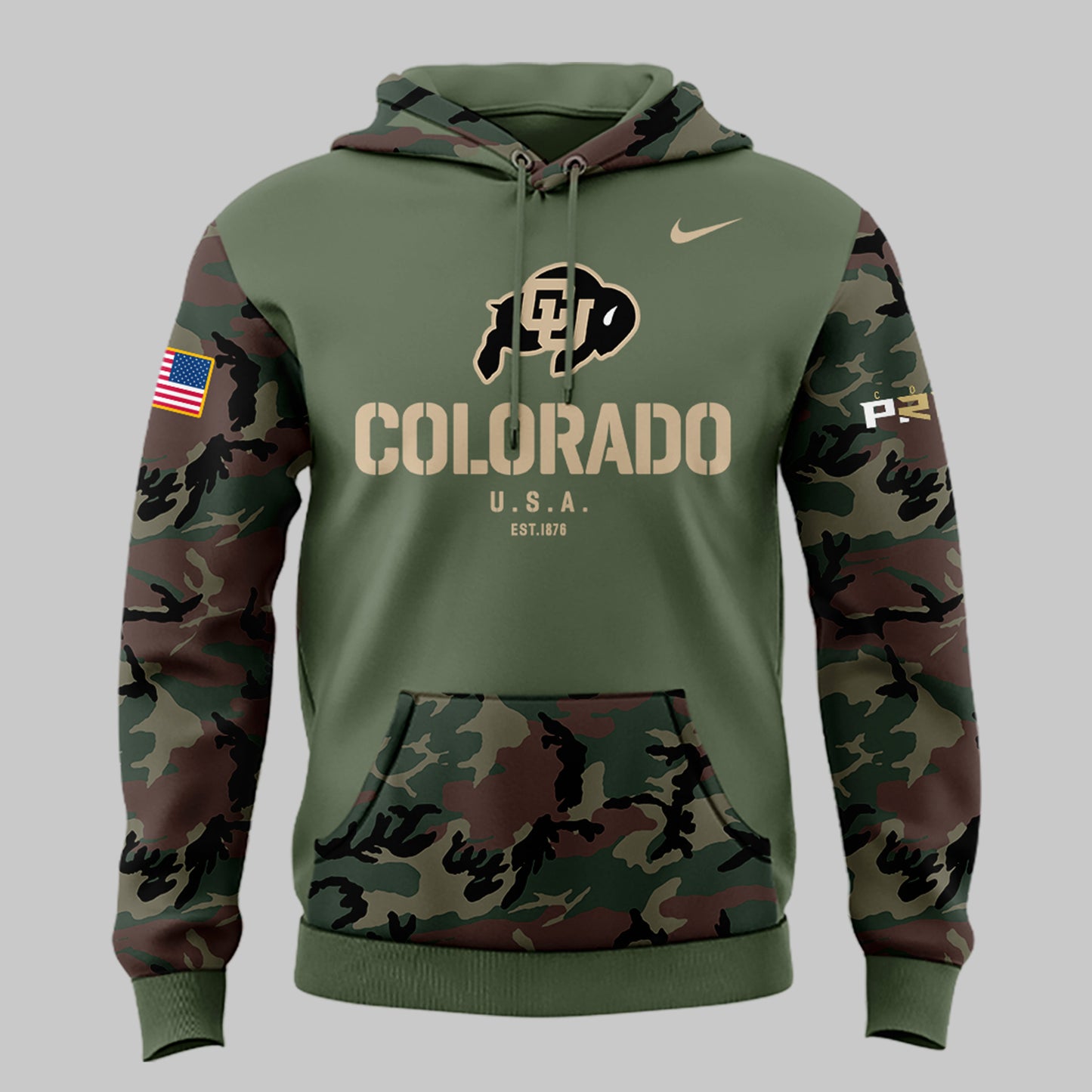 Colorado Buffaloes Football 2024 Military Appreciation Hoodie