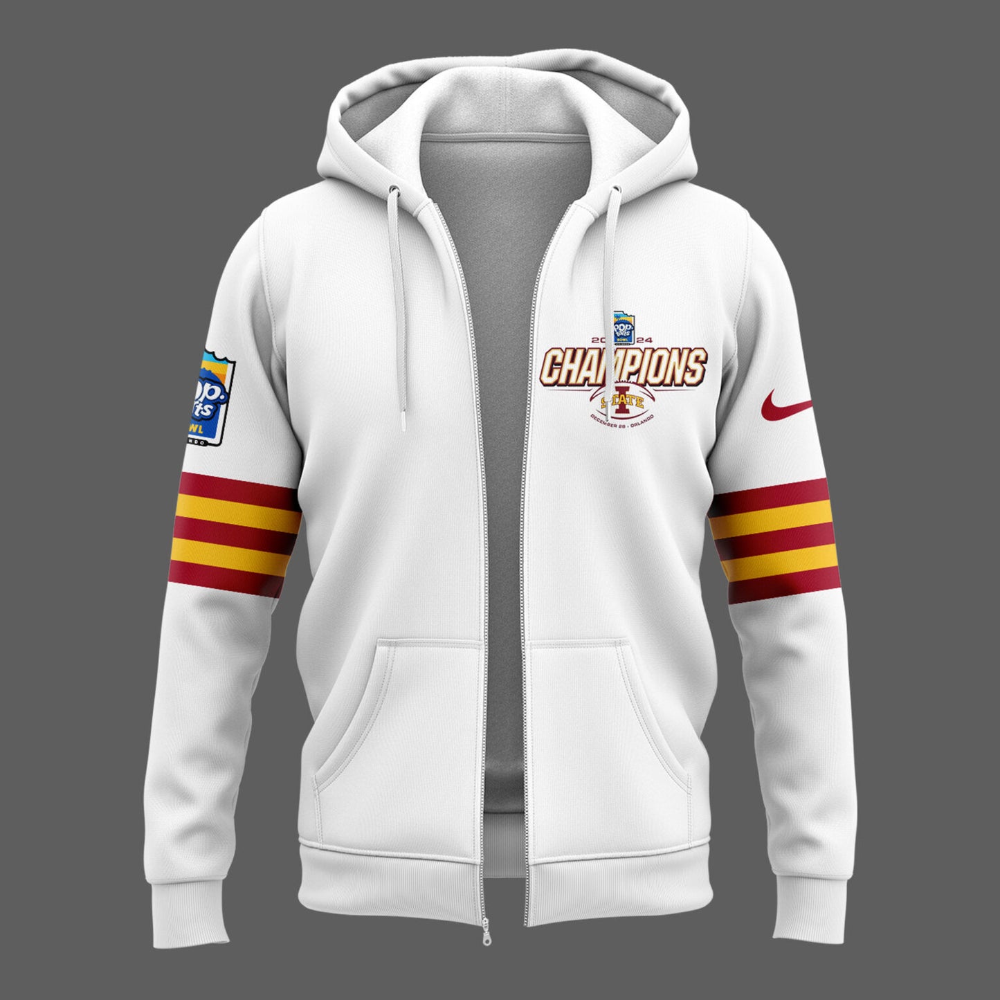 2024 Pop Tarts Bowl Champions Iowa State Football Limited Edition Zip Hoodie