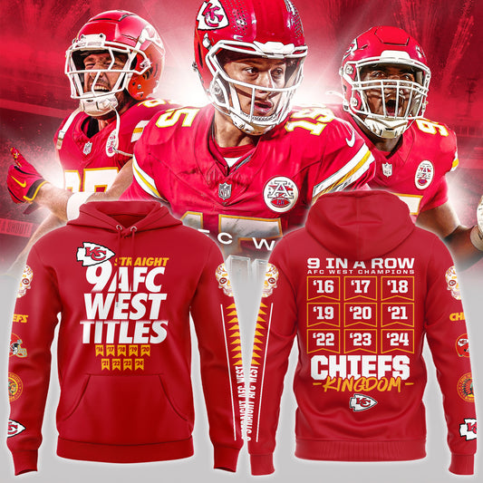 Special New AFC WEST CHAMPIONS Kansas City Chiefs Hoodie