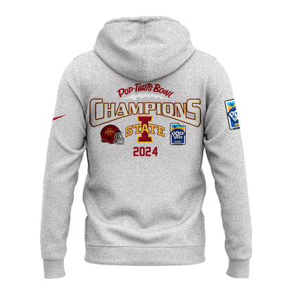 2024 Pop Tarts Bowl Champions Iowa State Football Limited Edition Zip Hoodie