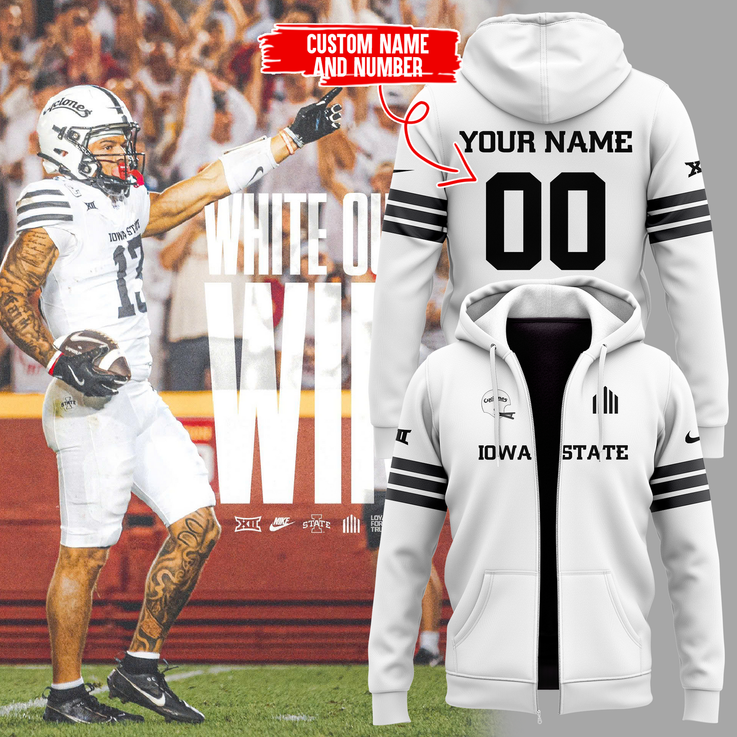 Iowa State Football 2024 Limited Edition Zip Hoodie