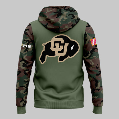 Colorado Buffaloes Football 2024 Military Appreciation Hoodie