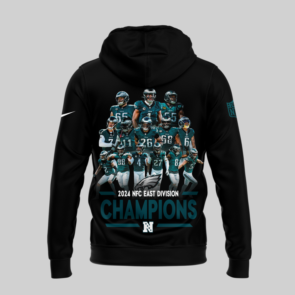 PHILADELPHIA EAGLES ARE 2024 NFC EAST CHAMPIONS Limited Edition Hoodie