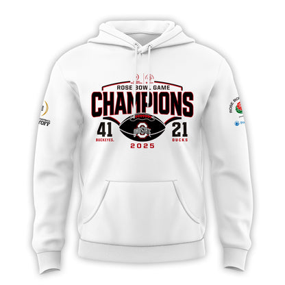 Limited Edition Ohio State Buckeyes College Football Playoff 2025 Rose Bowl Champions