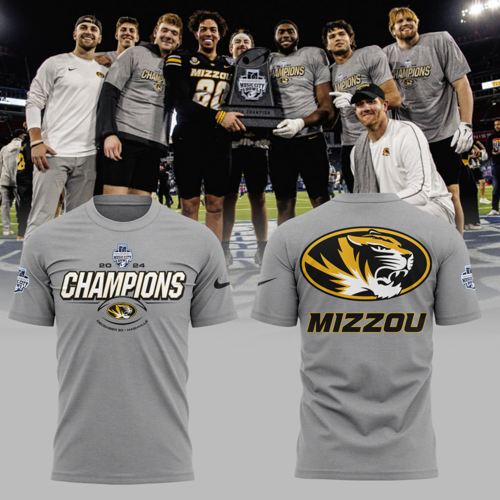 Missouri Tigers NCAA Music City Bowl Champions Limited Edition Tshirt 2025