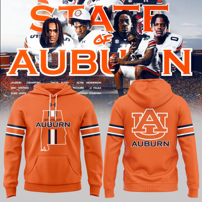 Special New State of Auburn Football Hoodie