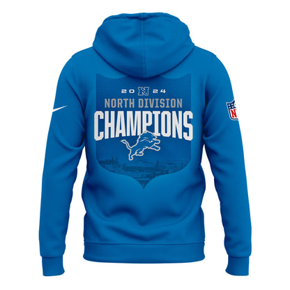 Detroit Lions 2024 NFC North Division Champions Hoodie