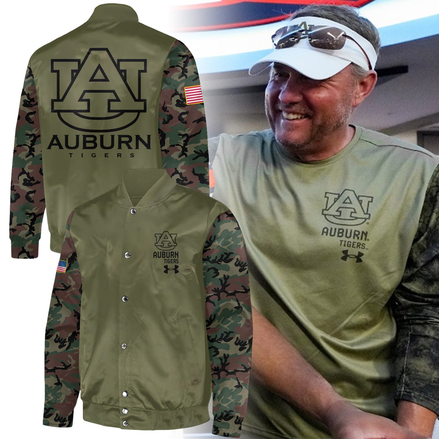 Special 2024 Military Appreciation Auburn Tigers Bomber Jacket