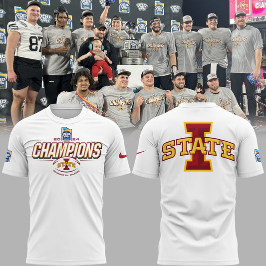 2024 Pop Tarts Bowl Champions Iowa State Football Limited Edition TShirt