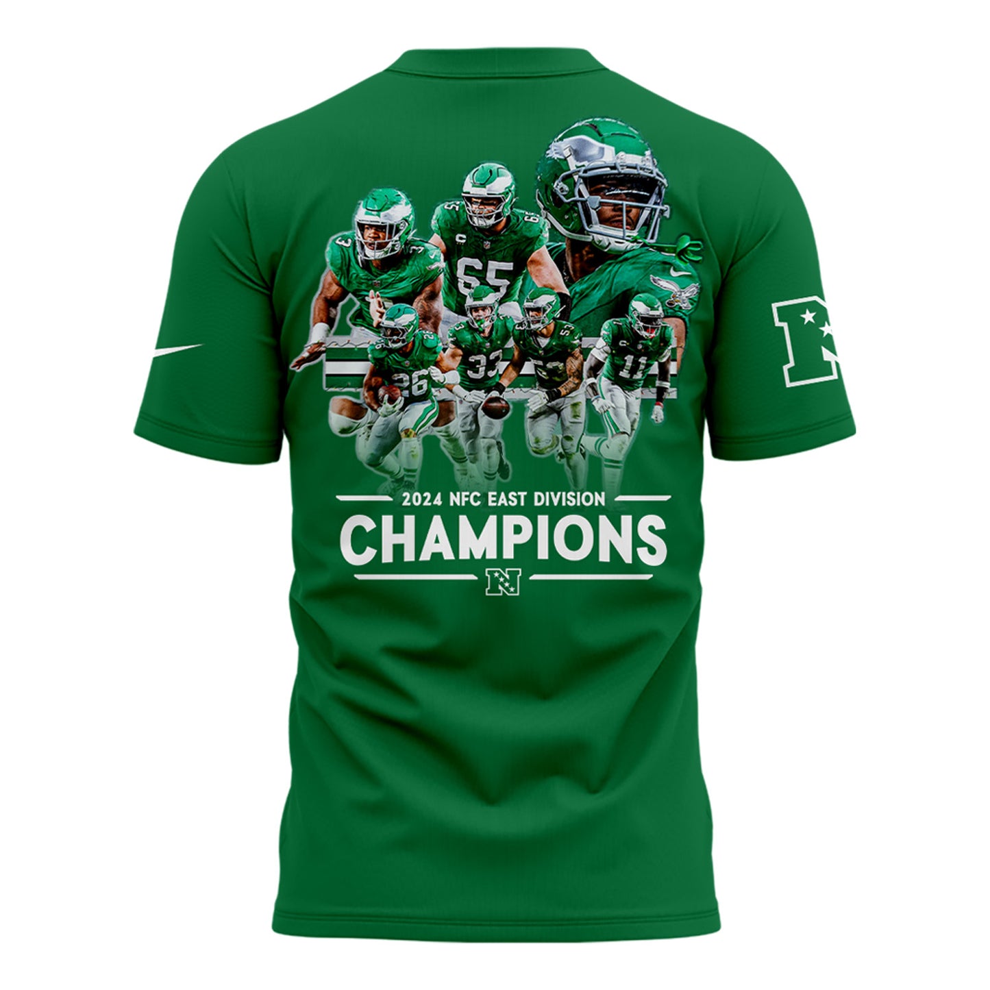 Limited Edition Philadelphia Eagles NFC EAST CHAMPIONS Kelly Green TShirt 2024