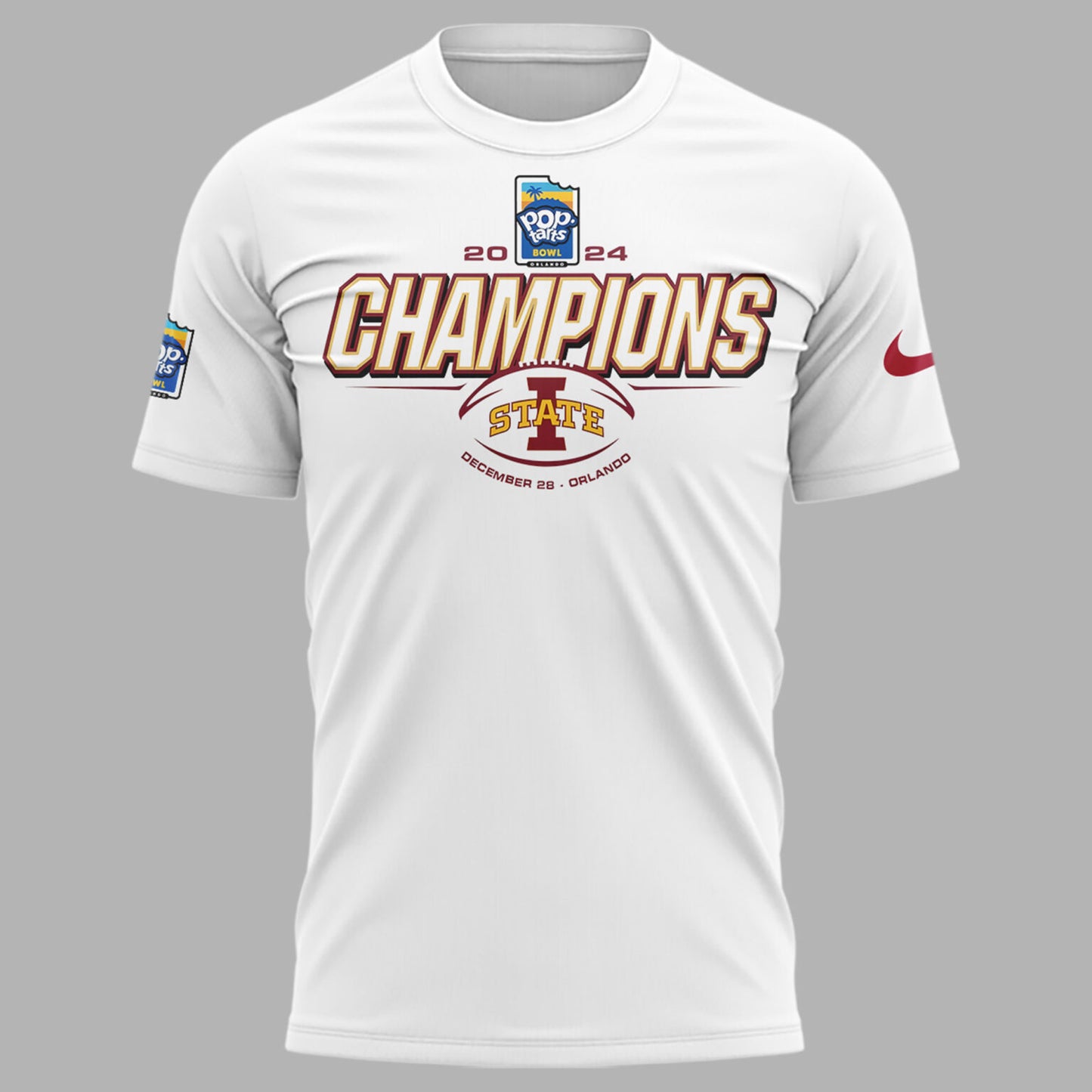 2024 Pop Tarts Bowl Champions Iowa State Football Limited Edition TShirt