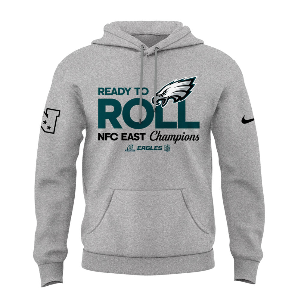 Limited Edition Philadelphia Eagles NFC EAST CHAMPIONS Gray Hoodie 2024