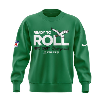 Limited Edition Philadelphia Eagles NFC EAST CHAMPIONS Kelly Green Sweatshirt 2024