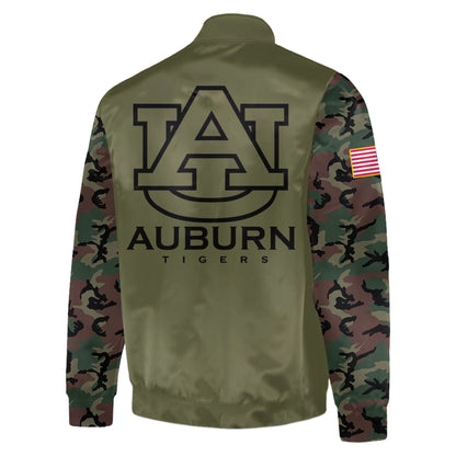 Special 2024 Military Appreciation Auburn Tigers Bomber Jacket