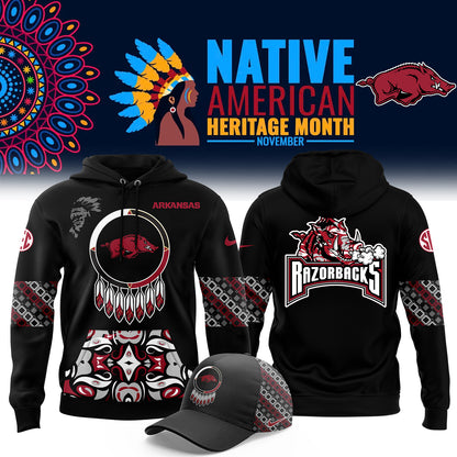 FULL TEAMS NCAA Football Nike 2024 Native American Heritage Month Premium Limited Pullover Hoodie Collection